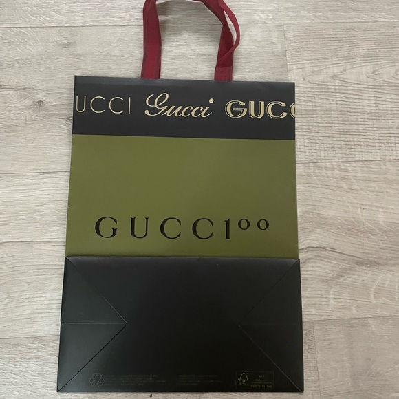 Gucci 100 Years Anniversary Special Edition Empty Paper Bag 13.50”x 10” x 5” - Picture 4 of 15